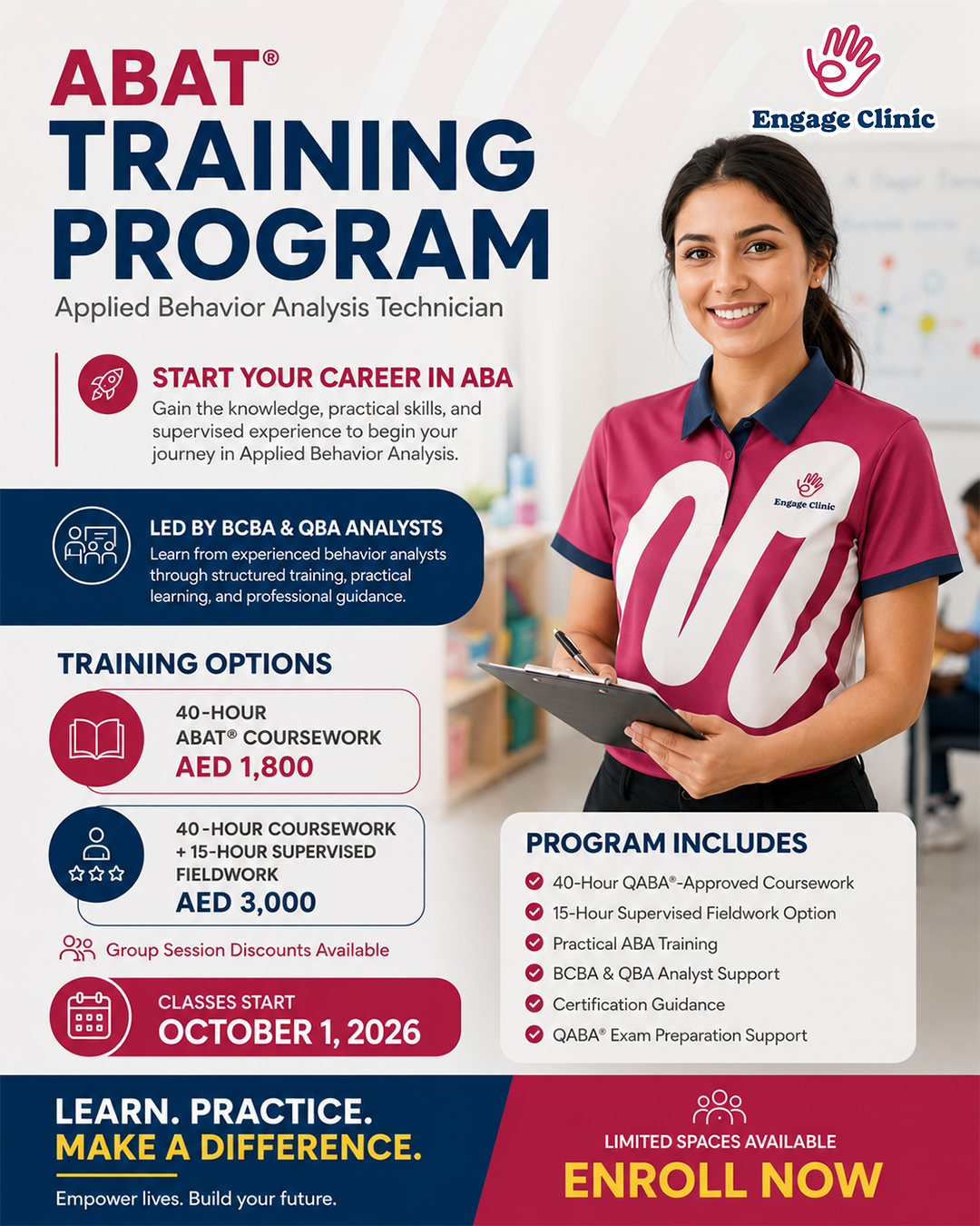 ABAT Training Program — Applied Behavior Analysis Technician, Engage Clinic